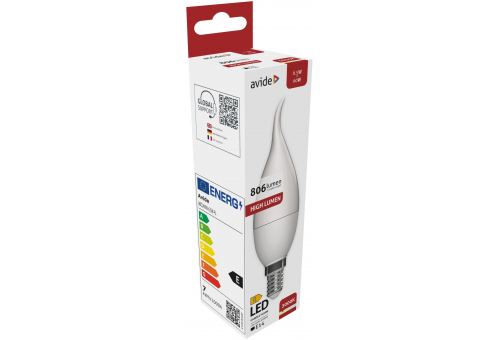 LED Candle Flame 6.5W E14 WW 3000K