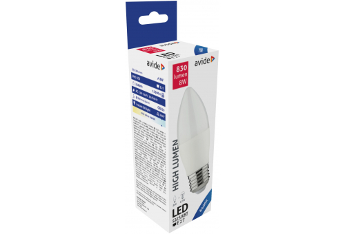 LED Candle 8W E27 CW 6400K