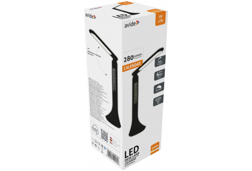 LED Desk Lamp Calendar Black 5W