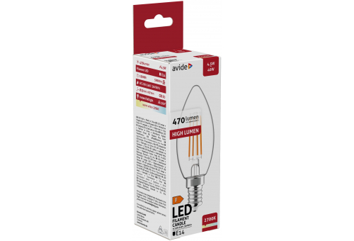LED Filament Candle 4.5W E14 WW 2700K