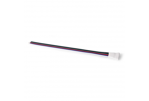LED Szalag 12V RGB+W 5PIN Sima Kábel Anya Csatlakozó (10 darabos csomag)