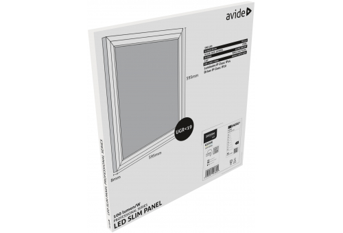 LED Panel 600x600mm 36W CW 100lm/W UGR+IP44 Professional Range