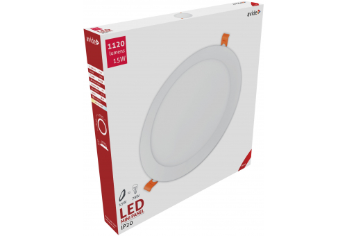 LED Beépíthető Kerek Mennyezeti Lámpa ALU 15W WW 3000K