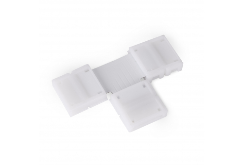 LED szalag kiegészítő - Csatos forrasztásmentes T csatlakozó, alkalmas SMD 5050 szalaghoz, 12MM - RGBW (10 darabos csomag)