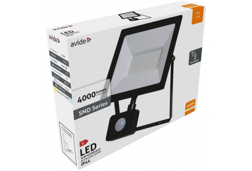 Value LED Flood Light Slim SMD 50W NW PIR