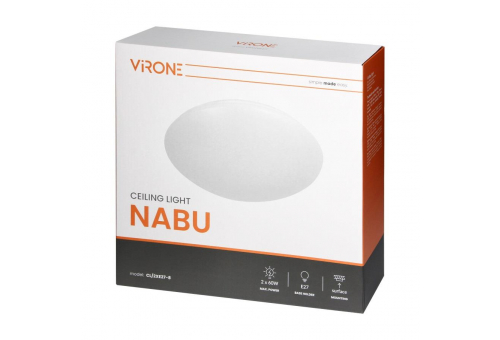 Nabu Mennyezeti Lámpa 2xE27 2x60W IP20